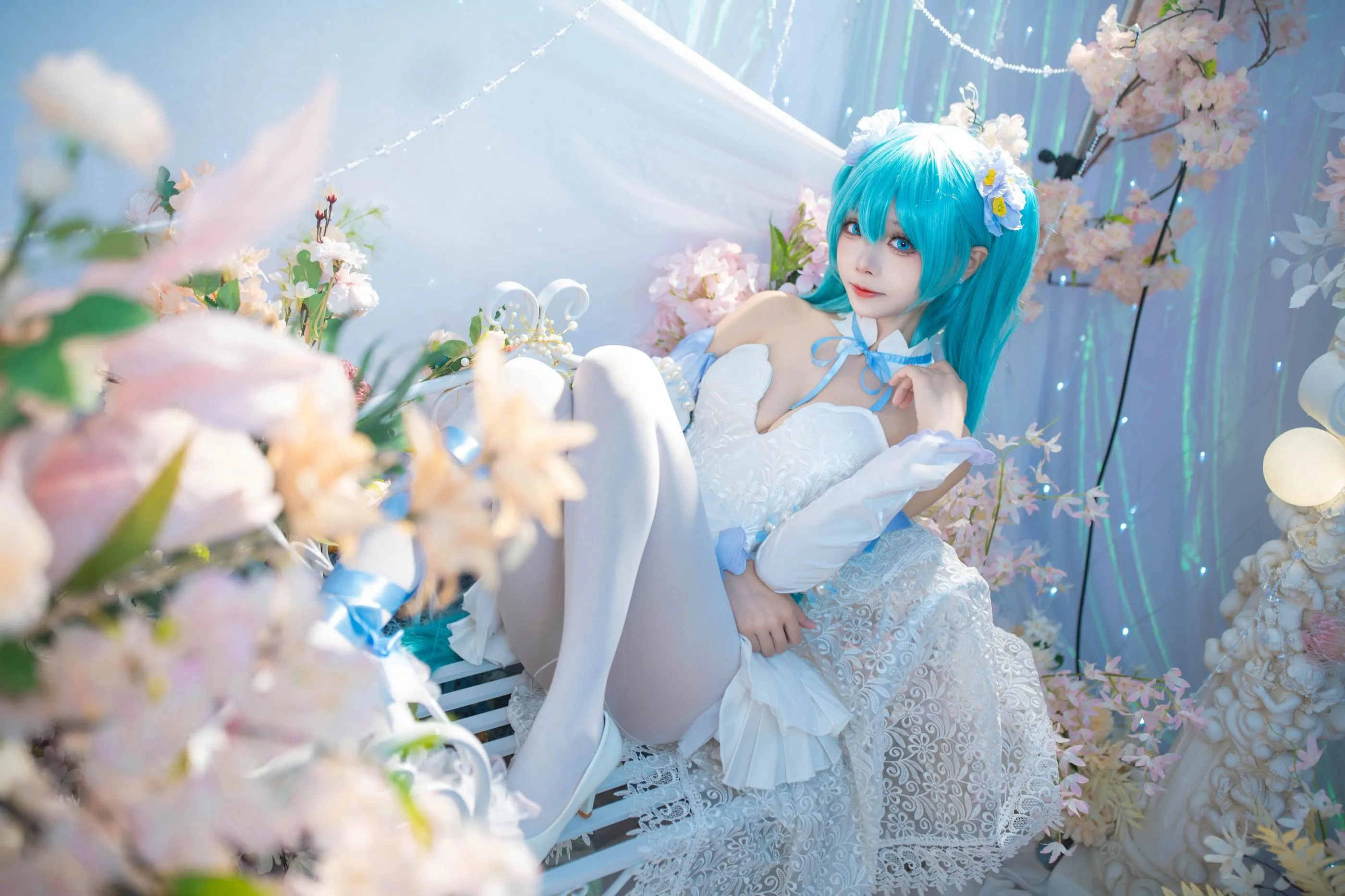 艾西Aiwest – NO.011 初音 粉蝶花 [42P]插图